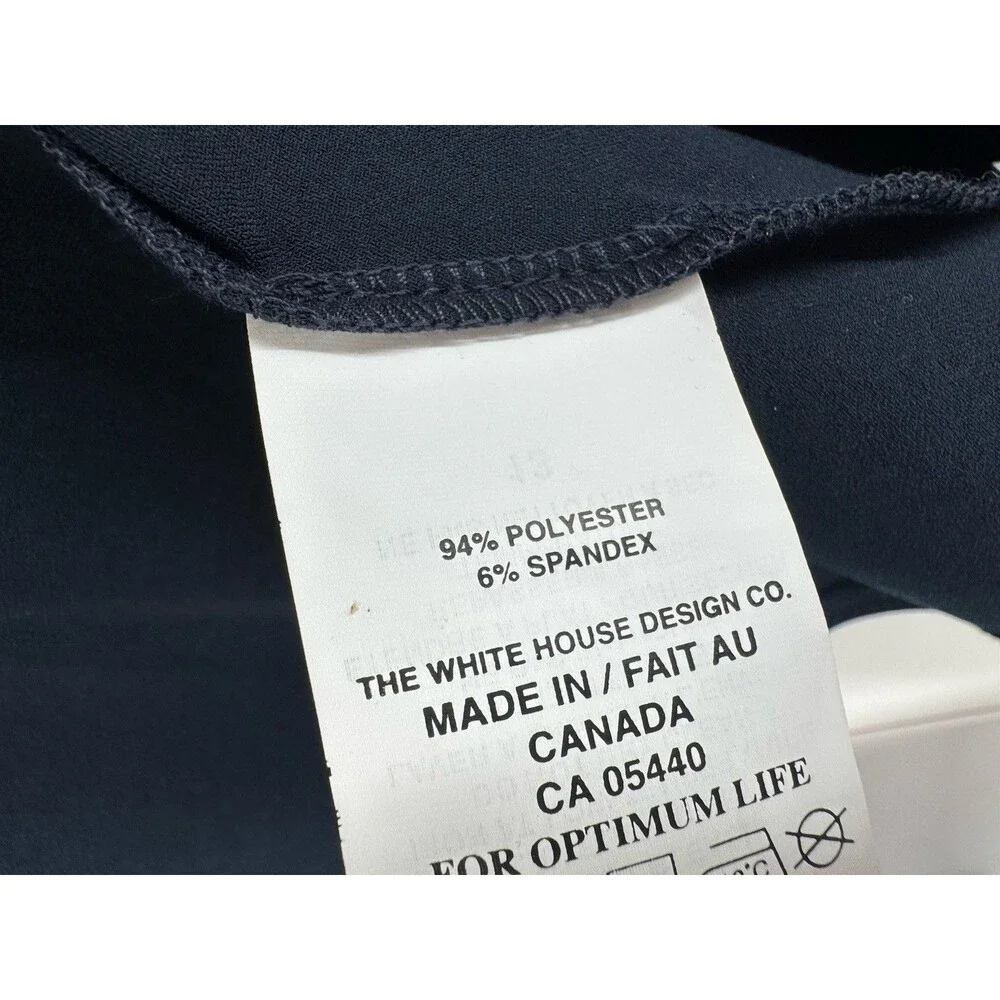 SYMPLI‎ Canada Hi-low Jacket Open Front Long Sleeve Navy Minimalist Size 12
